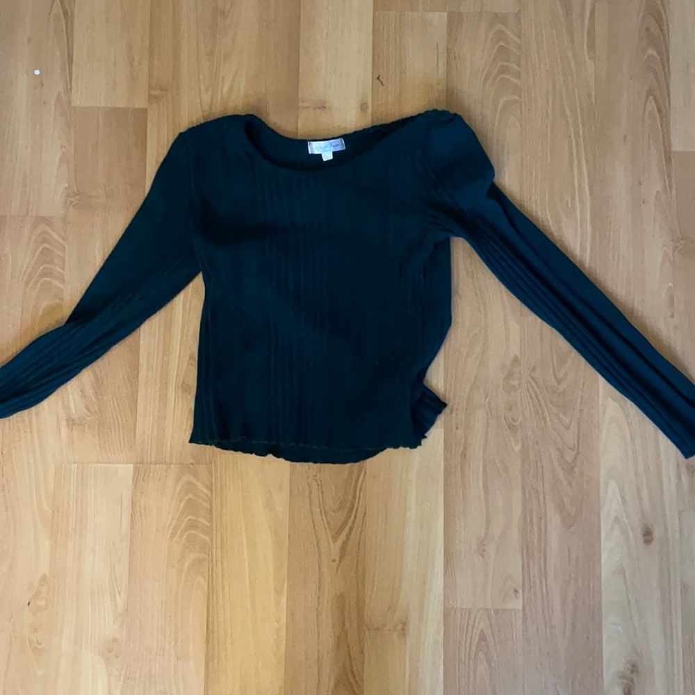 dark green sweater